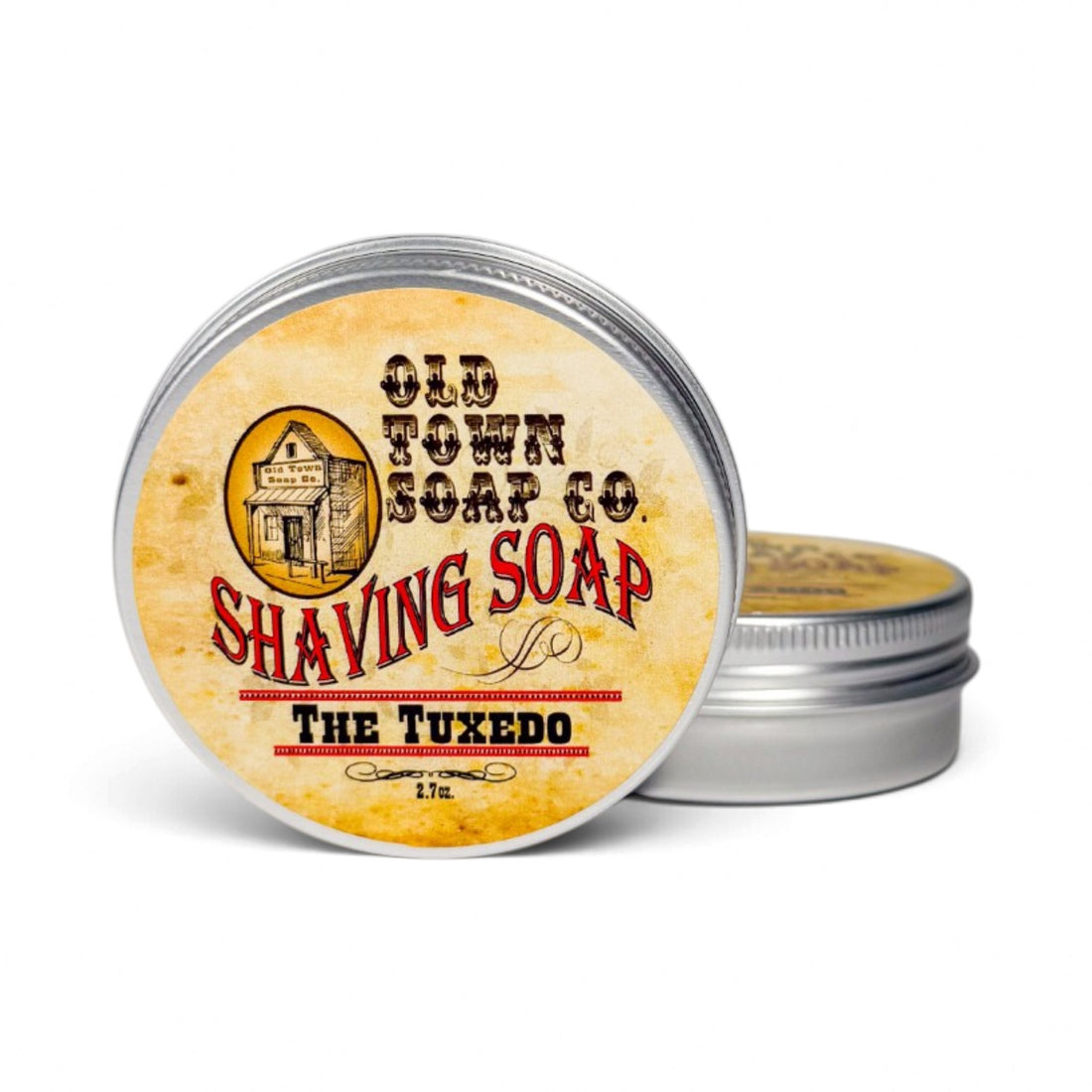 The Tuxedo Shave Soap Tin - Old Town Soap Co.