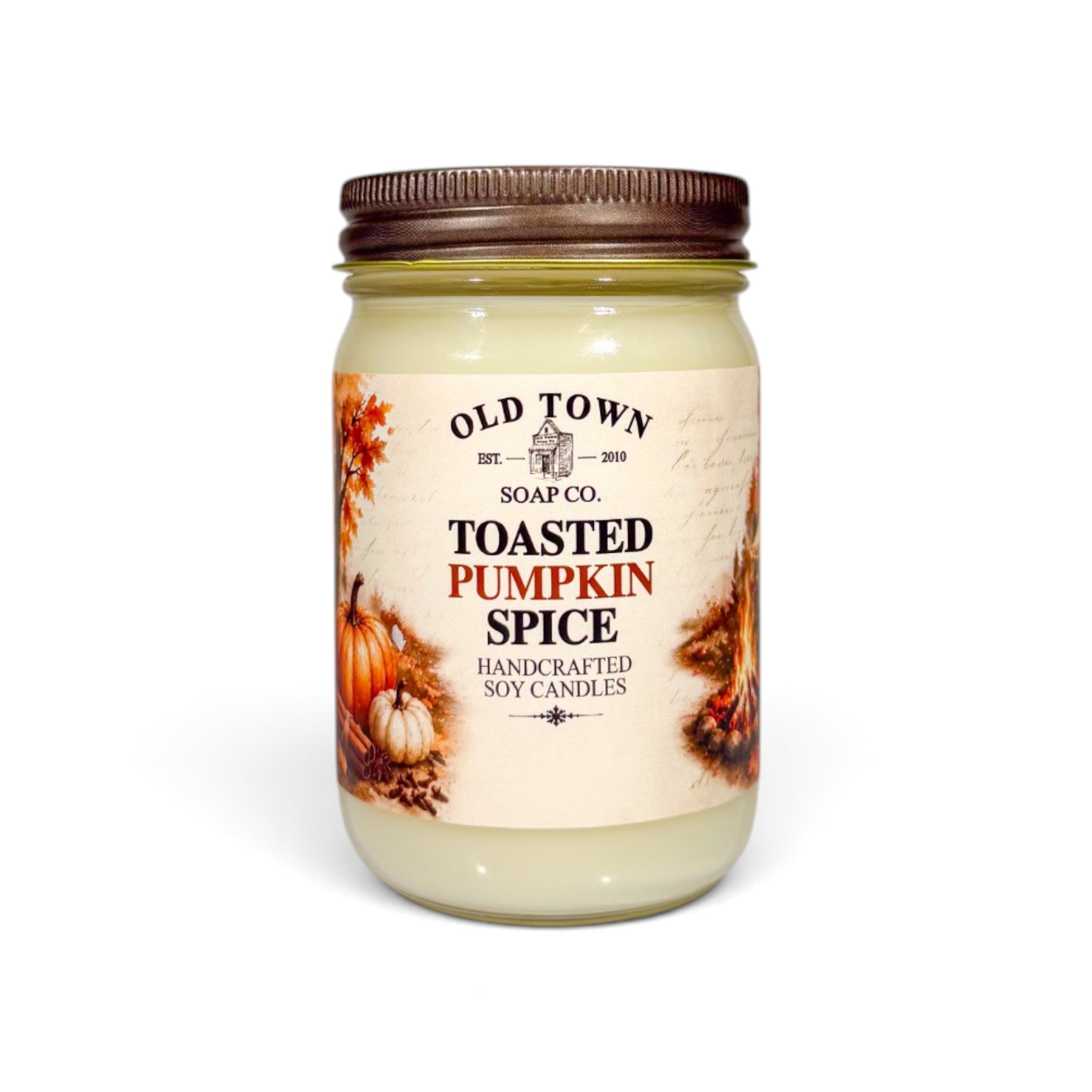 Toasted Pumpkin Spice 12oz. Candle - Old Town Soap Co.