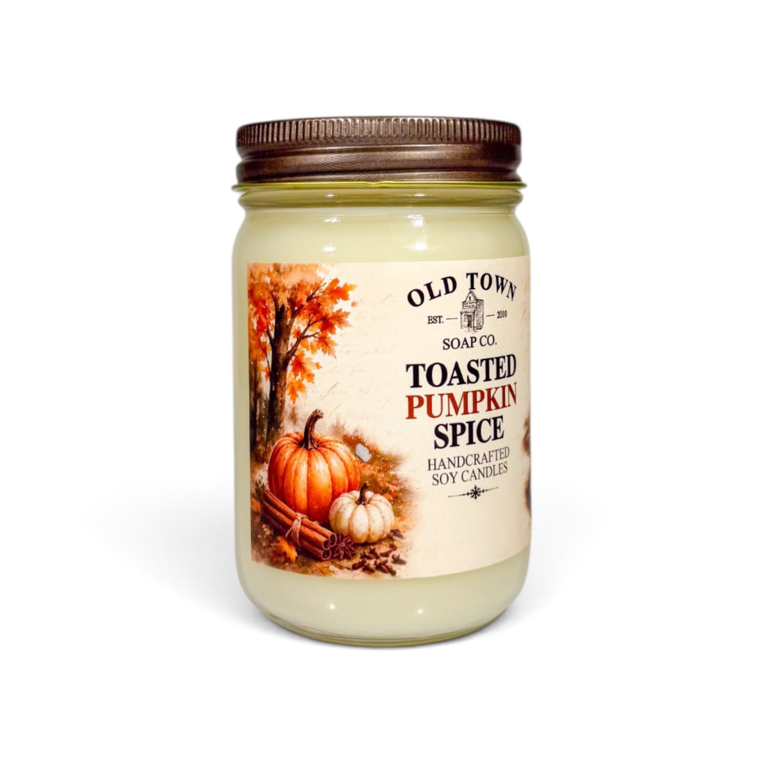Toasted Pumpkin Spice 12oz. Candle - Old Town Soap Co.