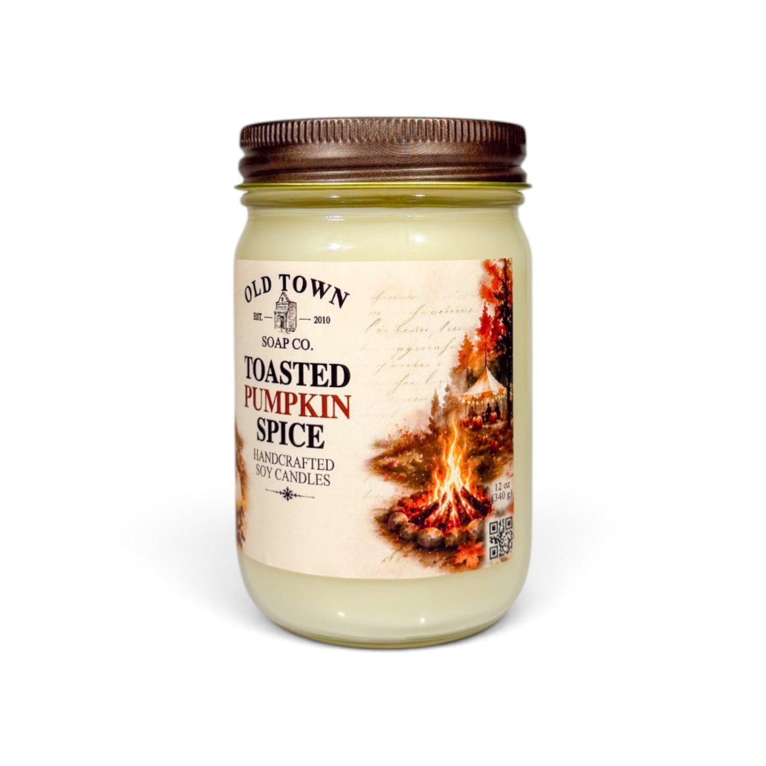 Toasted Pumpkin Spice 12oz. Candle - Old Town Soap Co.