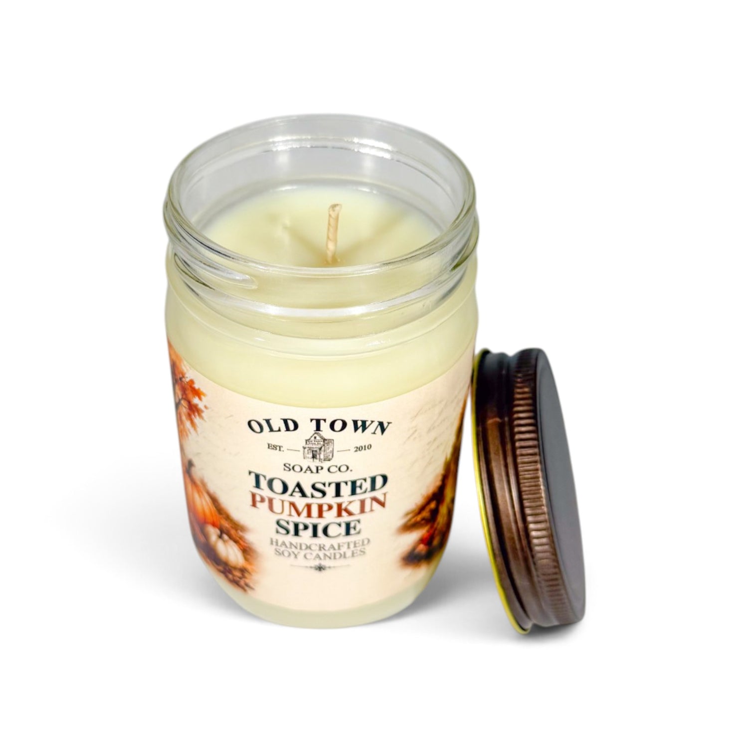 Toasted Pumpkin Spice 12oz. Candle - Old Town Soap Co.