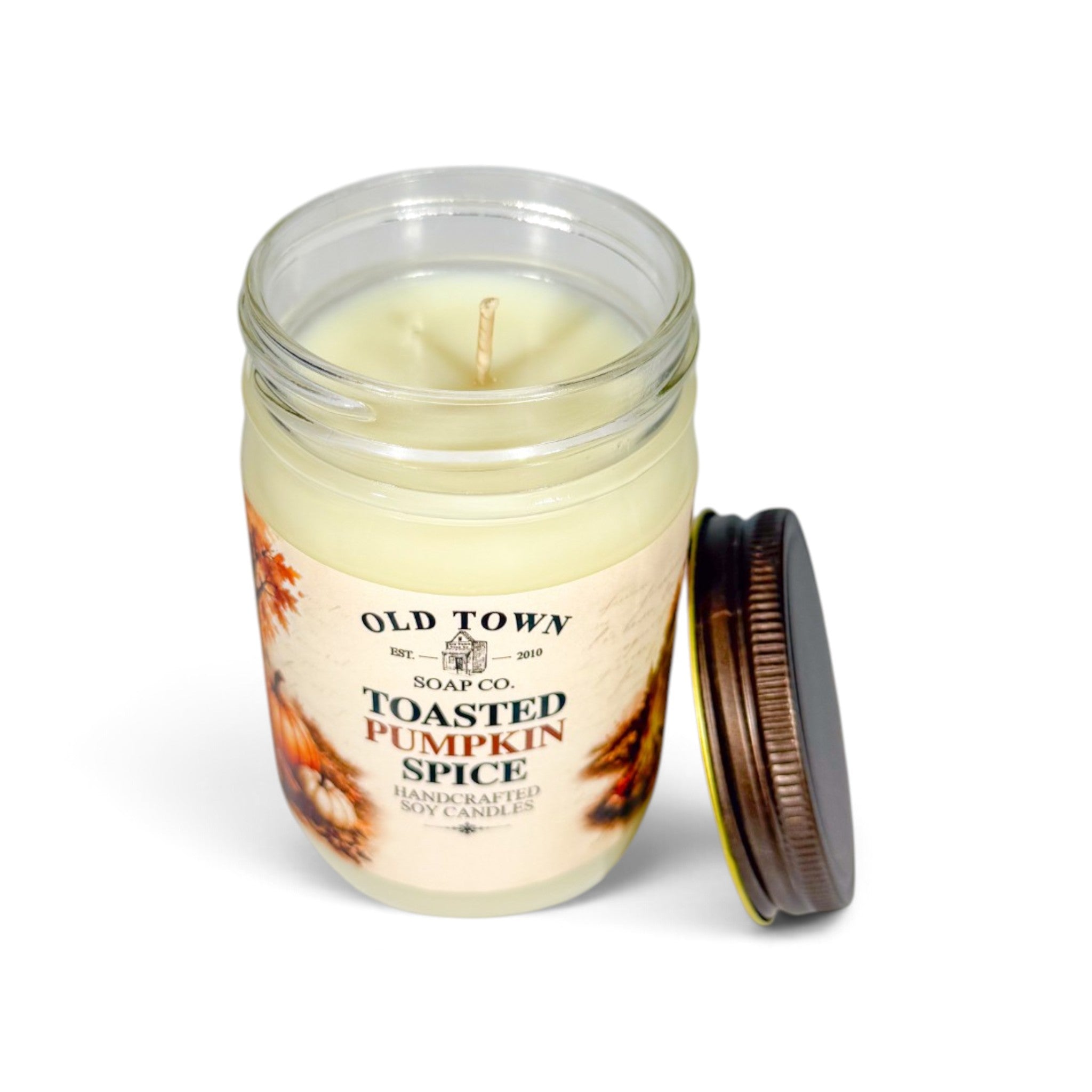 Toasted Pumpkin Spice 12oz. Candle - Old Town Soap Co.