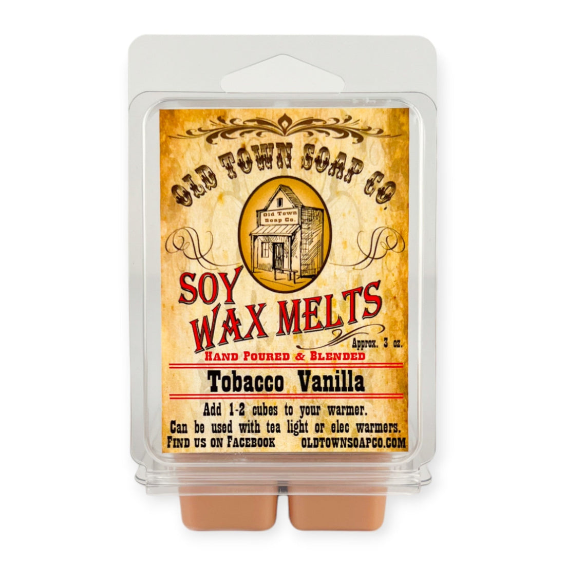 Tobacco Vanilla Wax Melts - Old Town Soap Co.