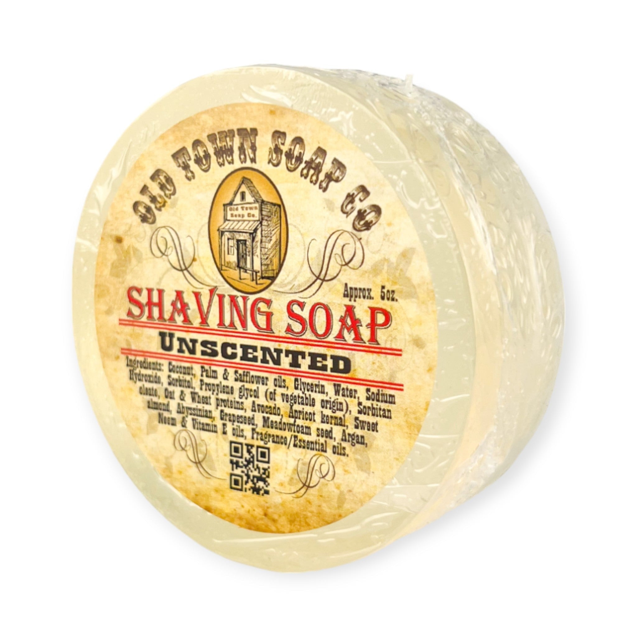 Unscented - Shave Puck - Old Town Soap Co.