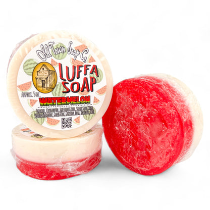 Watermelon -Luffa Soap - Old Town Soap Co.