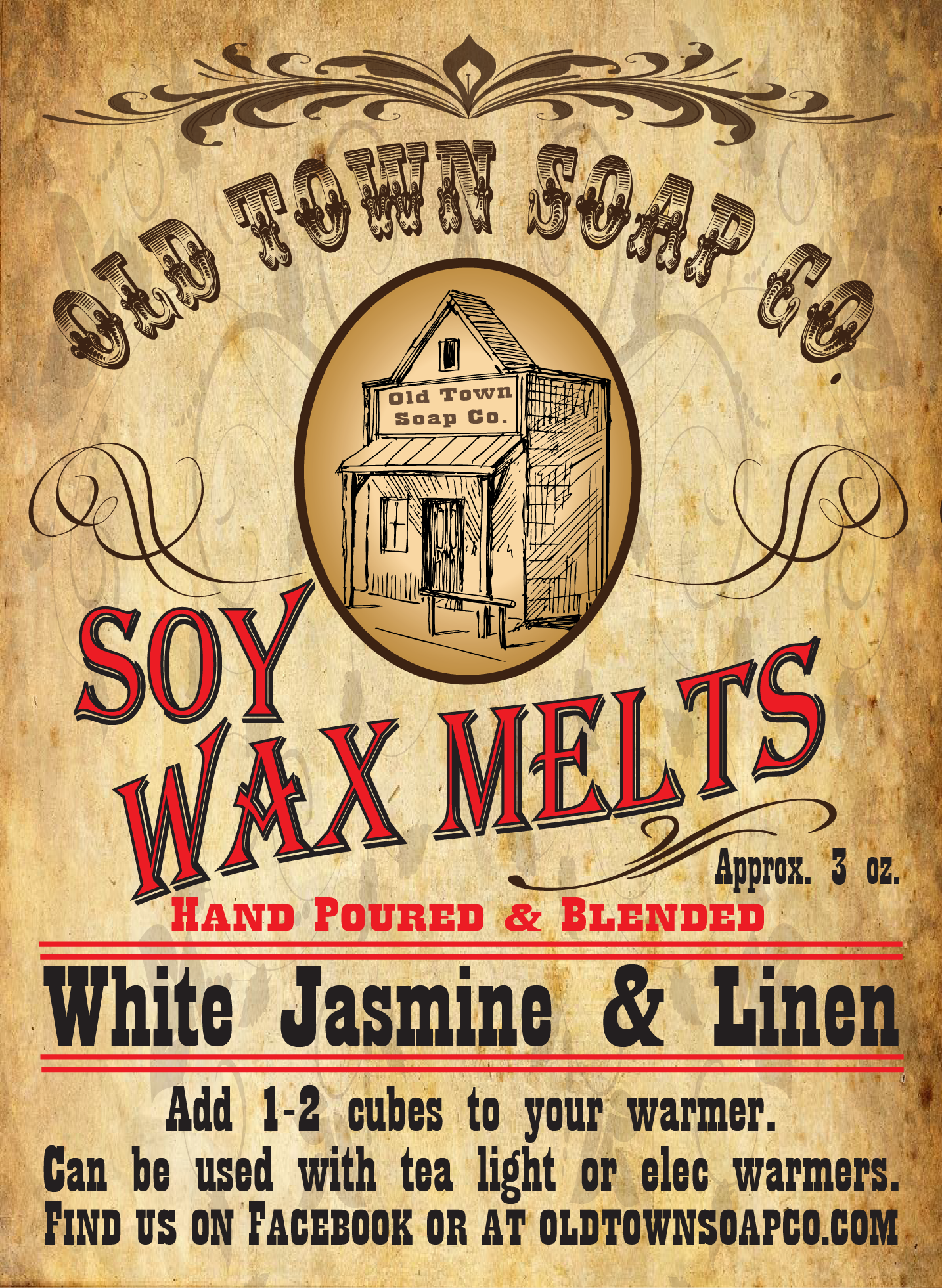 White Jasmine &amp; Linen Wax Melts