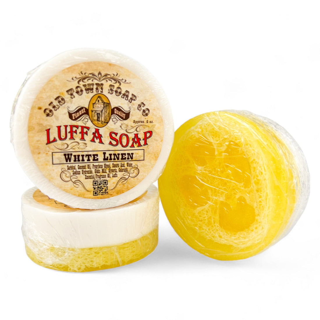 White Linen -Luffa Soap - Old Town Soap Co.