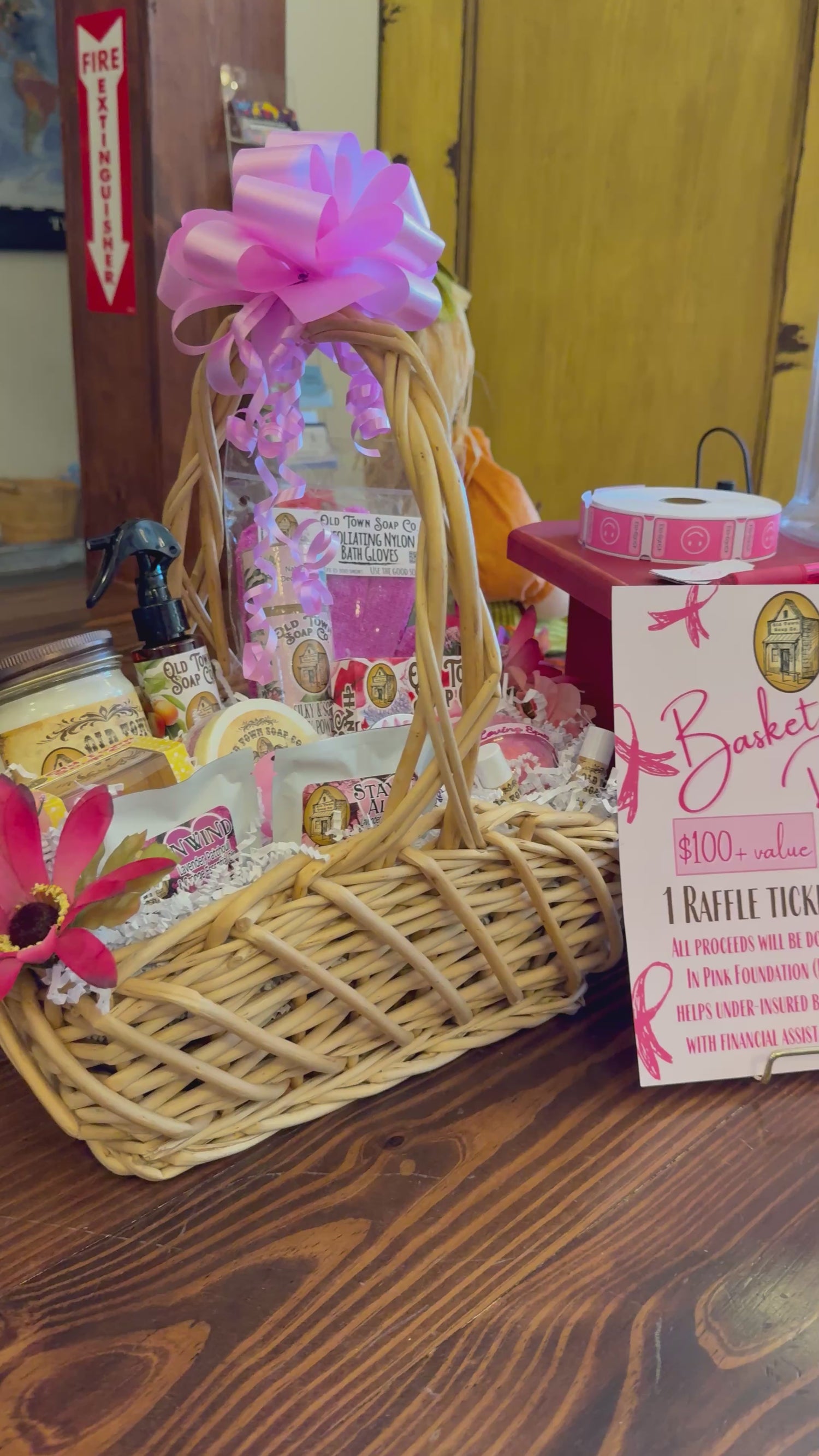 Basket Raffle Ticket for Breast Cancer Awareness Month