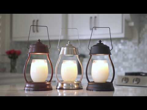 Black Hurricane Candle Warmer Lamp