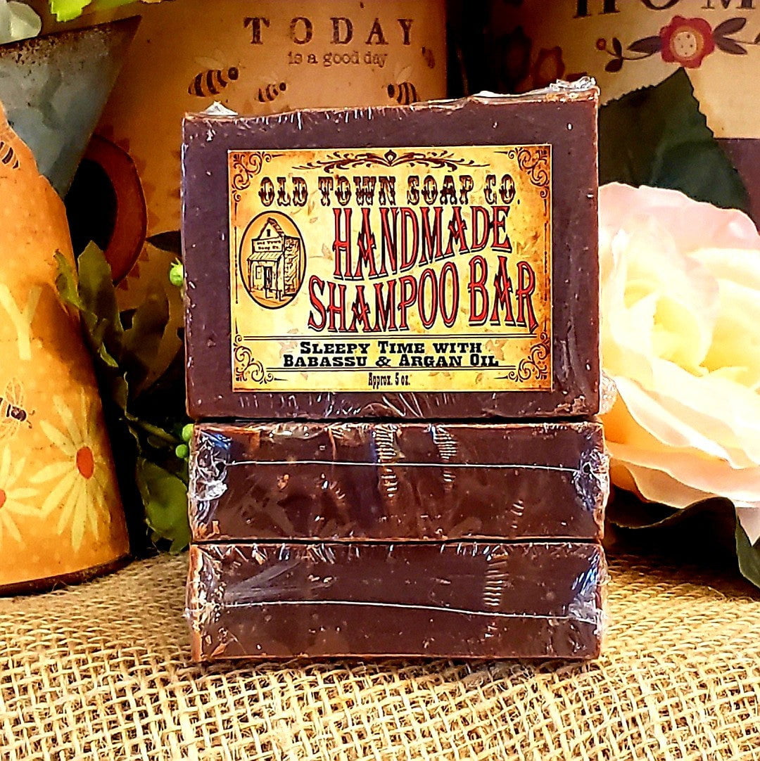 Sleepy Time Babassu &amp; Argan -Shampoo Bar - Old Town Soap Co.