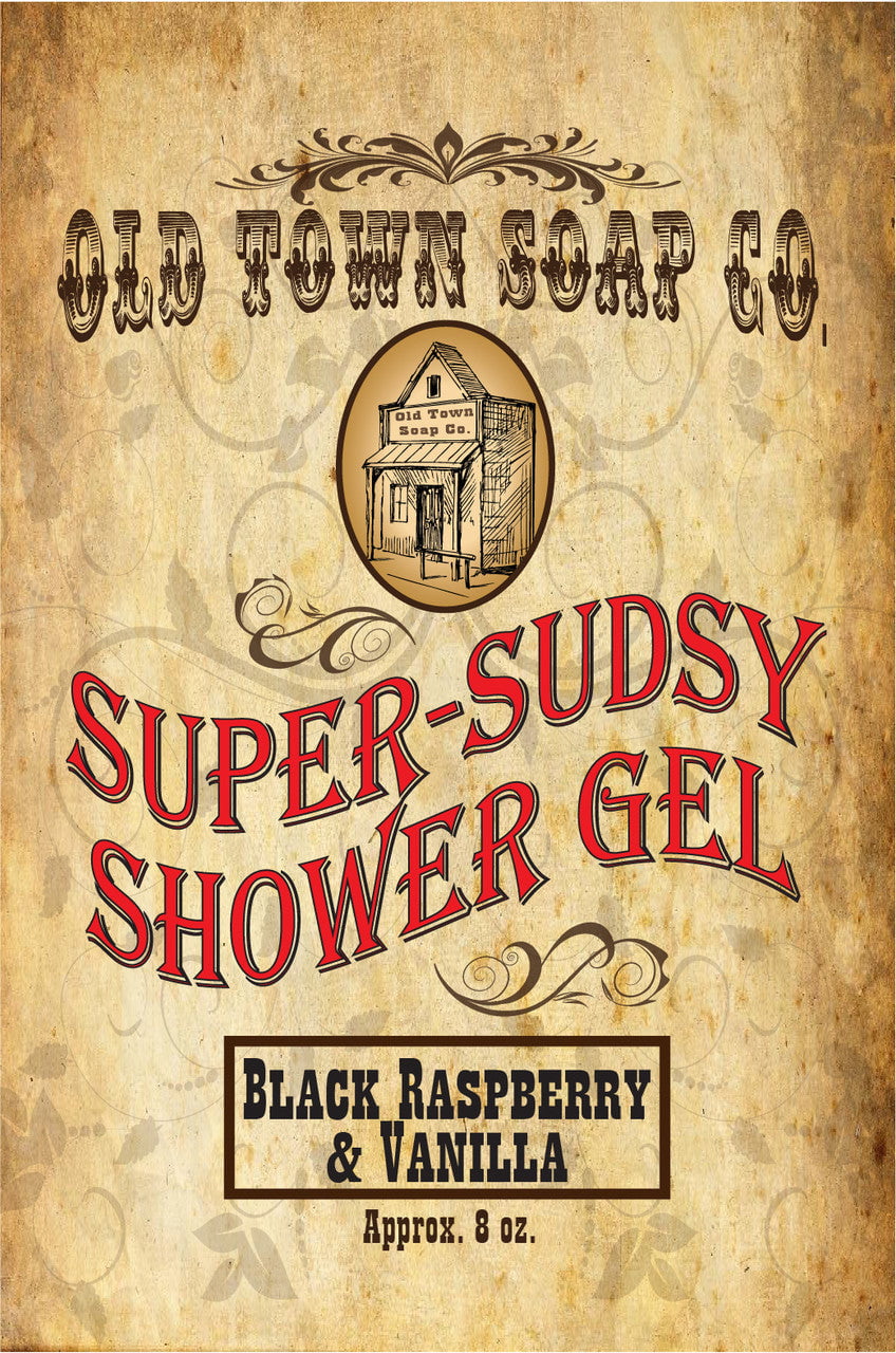 Black Raspberry &amp; Vanilla -Shower Gel - Old Town Soap Co.