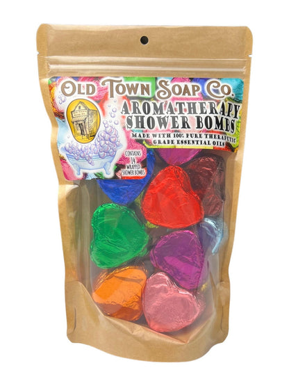 14 Pack Assorted -Aromatherapy Shower Bomb - Old Town Soap Co.