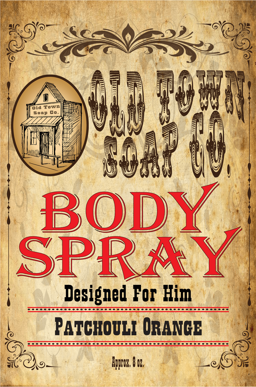 Patchouli Orange Body Spray - Old Town Soap Co.