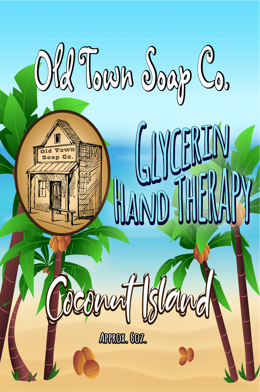 Coconut Island 6oz Glycerin Hand Therapy - Old Town Soap Co.