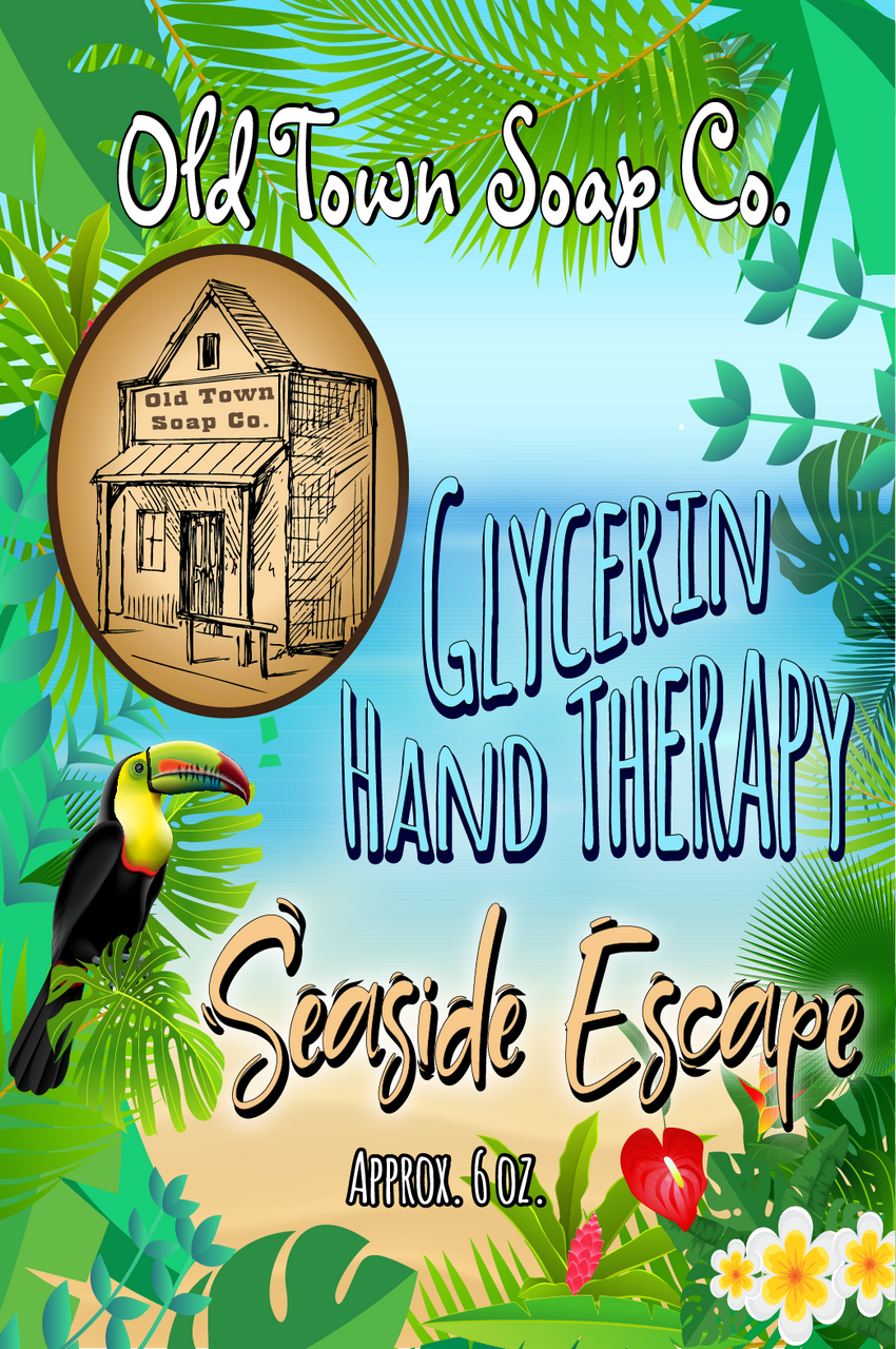 Seaside Escape 6oz Glycerin Hand Therapy - Old Town Soap Co.