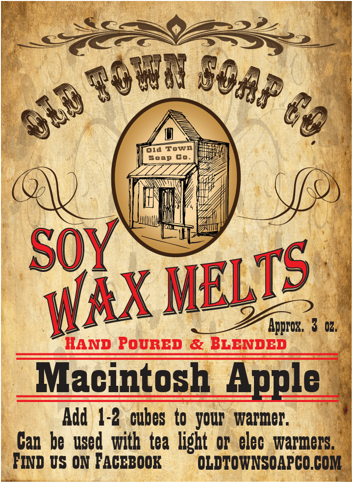 Macintosh Apple -Wax Melts - Old Town Soap Co.