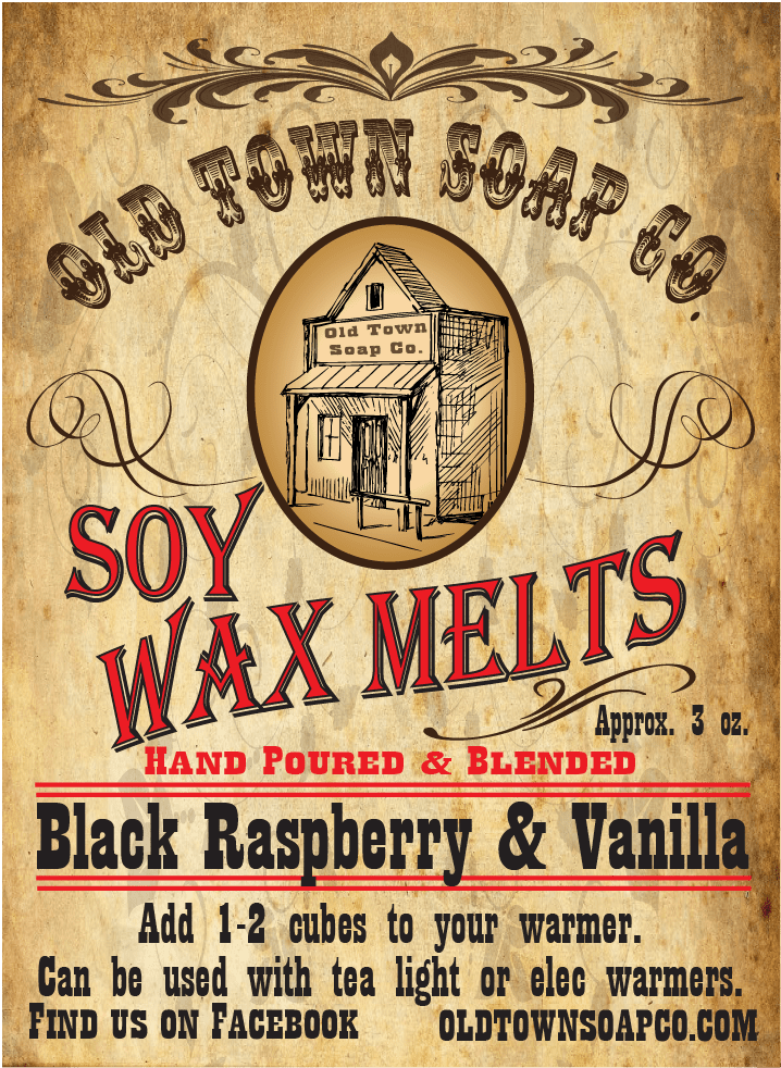 Black Raspberry &amp; Vanilla -Wax Melts - Old Town Soap Co.