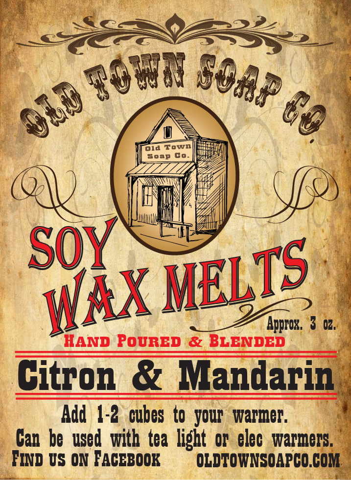 Citron &amp; Mandarin -Wax Melts - Old Town Soap Co.