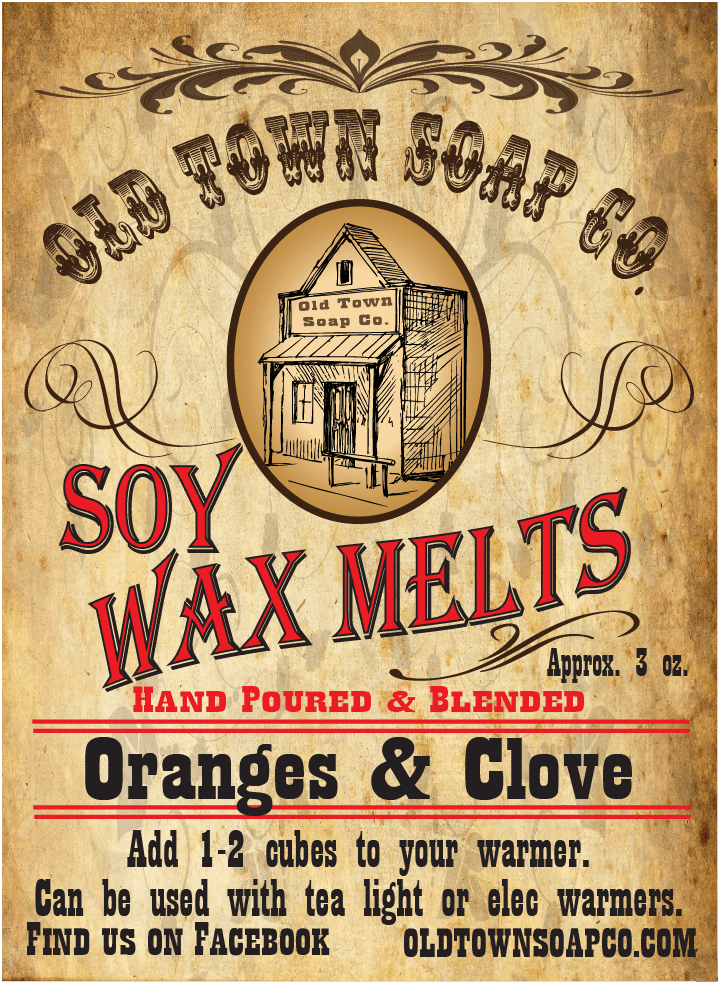 Oranges &amp; Clove -Wax Melts - Old Town Soap Co.