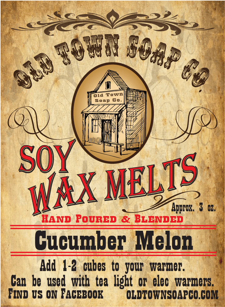 Cucumber Melon -Wax Melts - Old Town Soap Co.