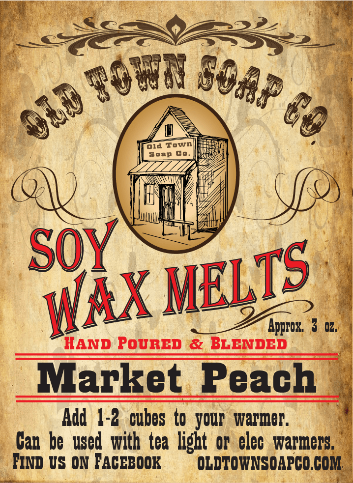 Market Peach -Wax Melts - Old Town Soap Co.
