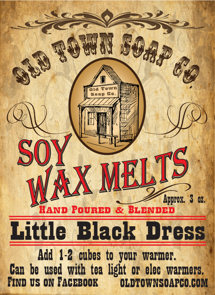 Little Black Dress -Wax Melts - Old Town Soap Co.