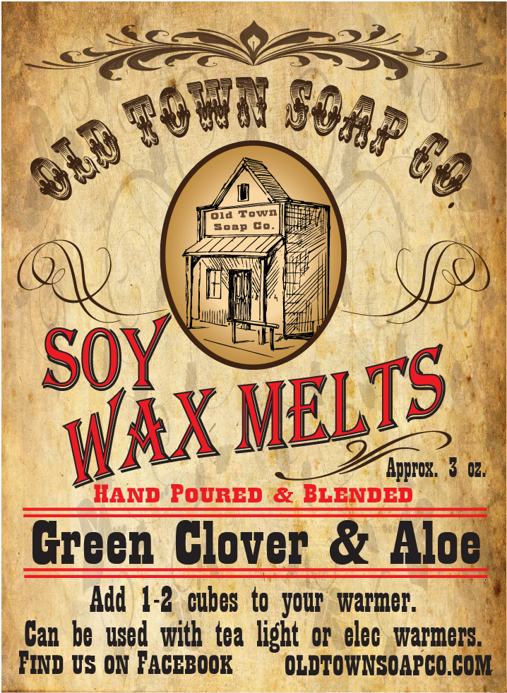 Green Clover &amp; Aloe -Wax Melts - Old Town Soap Co.