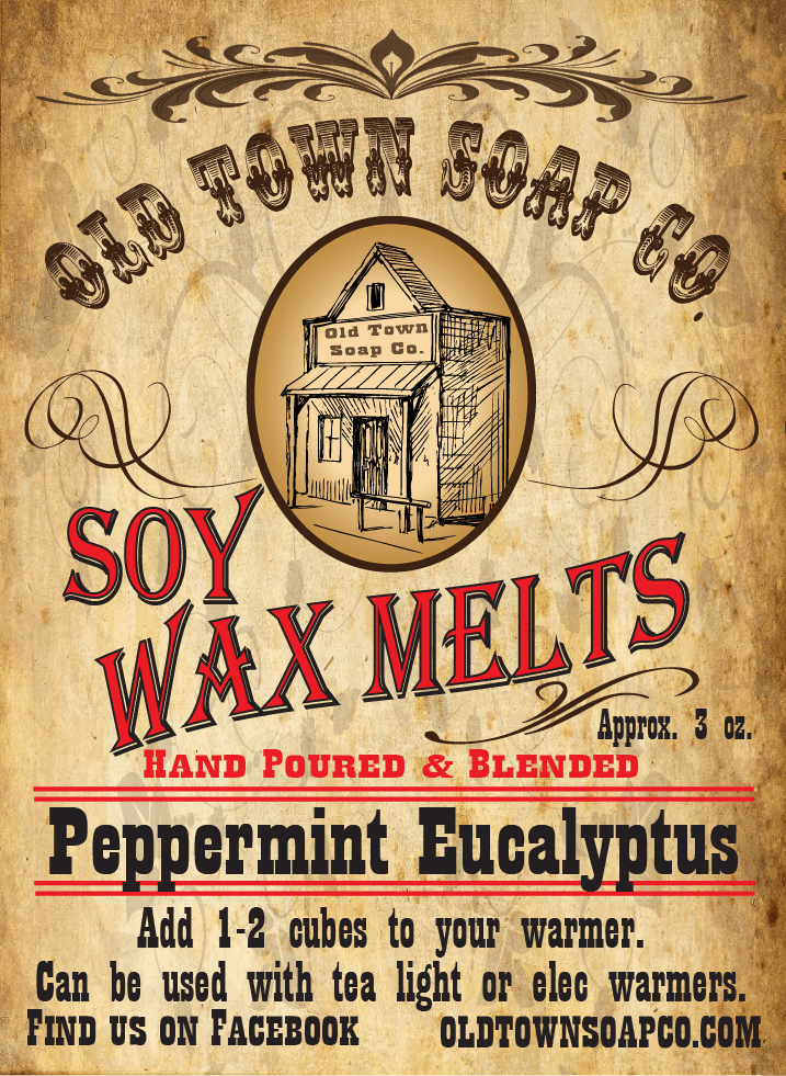 Peppermint Eucalyptus -Wax Melts - Old Town Soap Co.