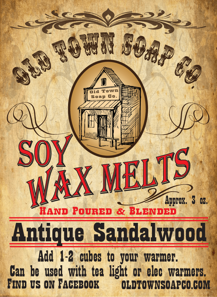 Antique Sandalwood -Wax Melts - Old Town Soap Co.
