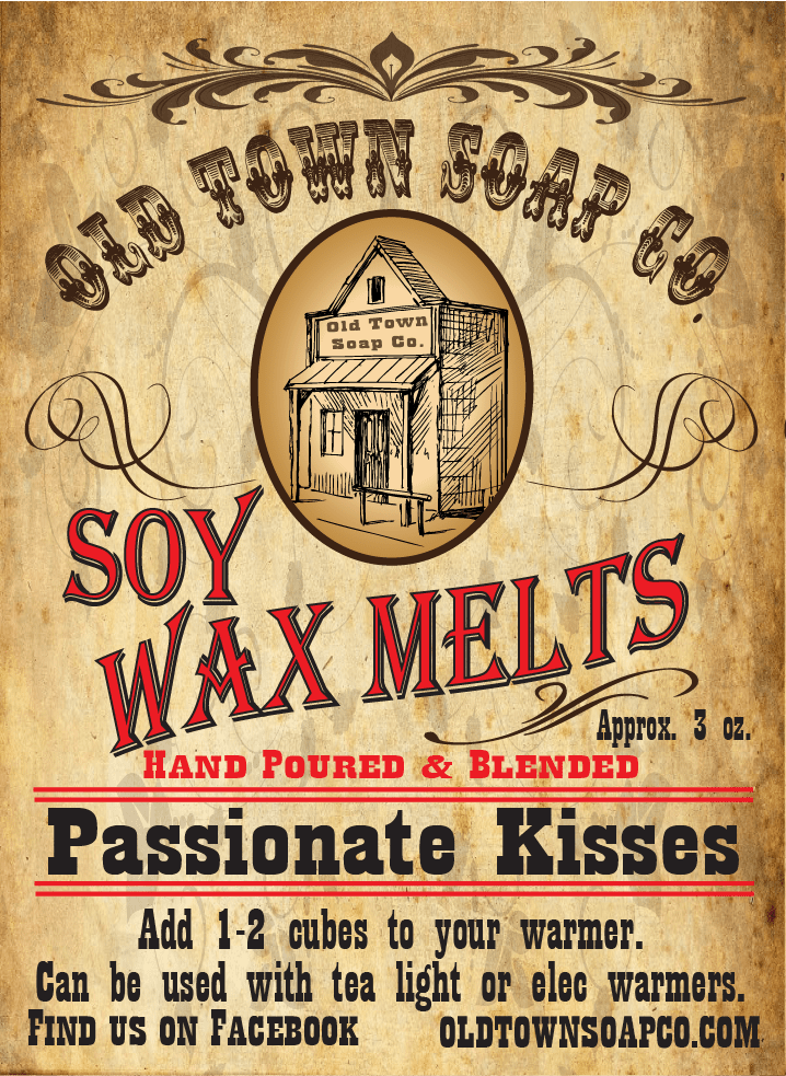 Passionate Kisses -Wax Melts - Old Town Soap Co.