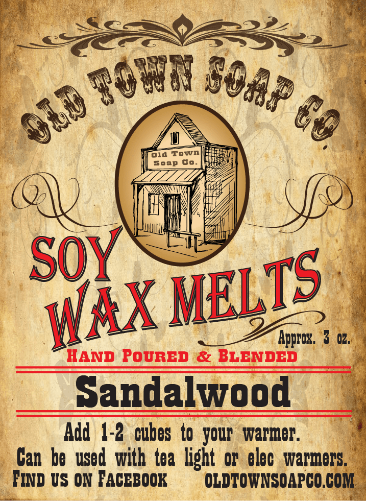 Sandalwood -Wax Melts - Old Town Soap Co.