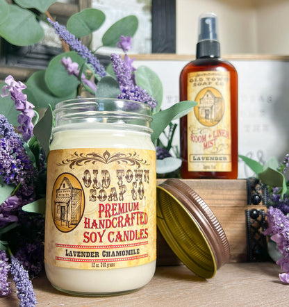 Sea Salt &amp; Orchid - 12oz. Candle - Old Town Soap Co.