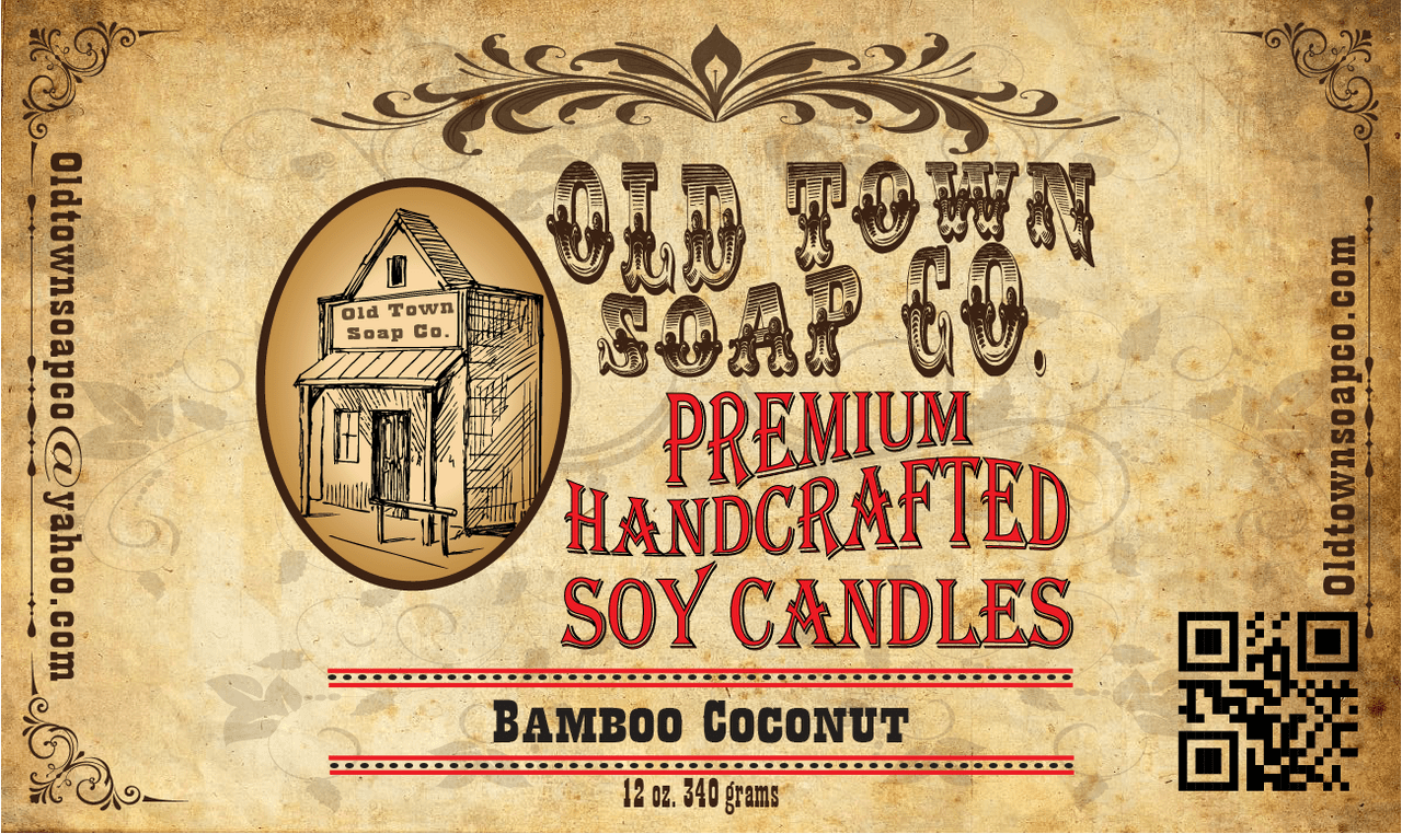 Bamboo Coconut - 12oz. Candles - Old Town Soap Co.