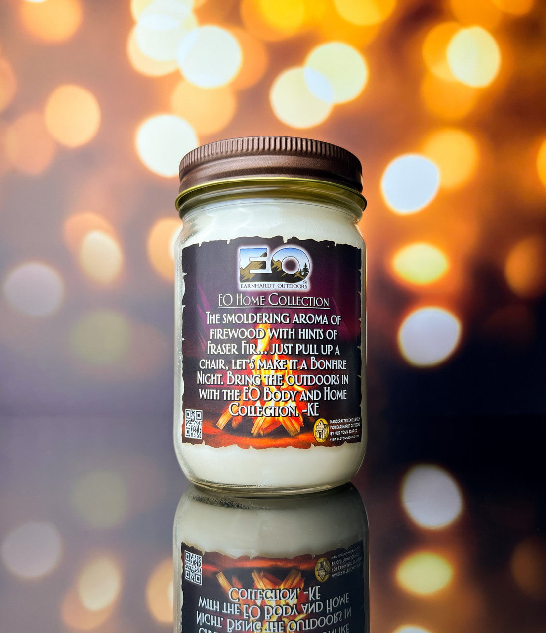 Bonfire Nights Earnhardt Outdoors Candle - Old Town Soap Co.