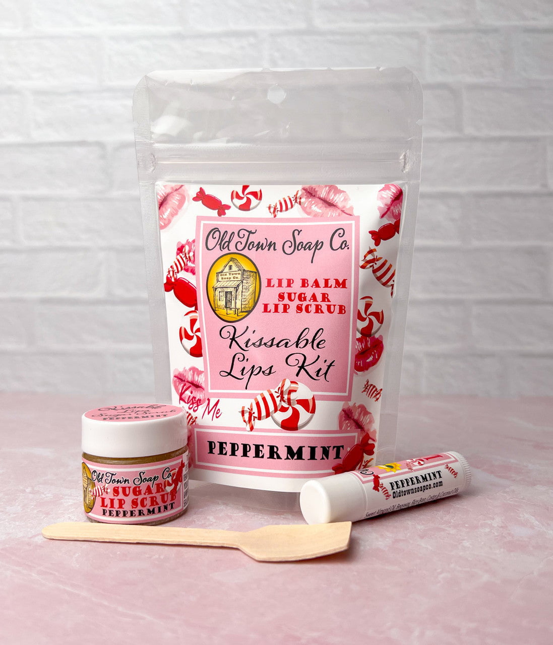 Peppermint -Kissable Lip Kit - Old Town Soap Co.