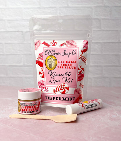 Peppermint -Kissable Lip Kit - Old Town Soap Co.
