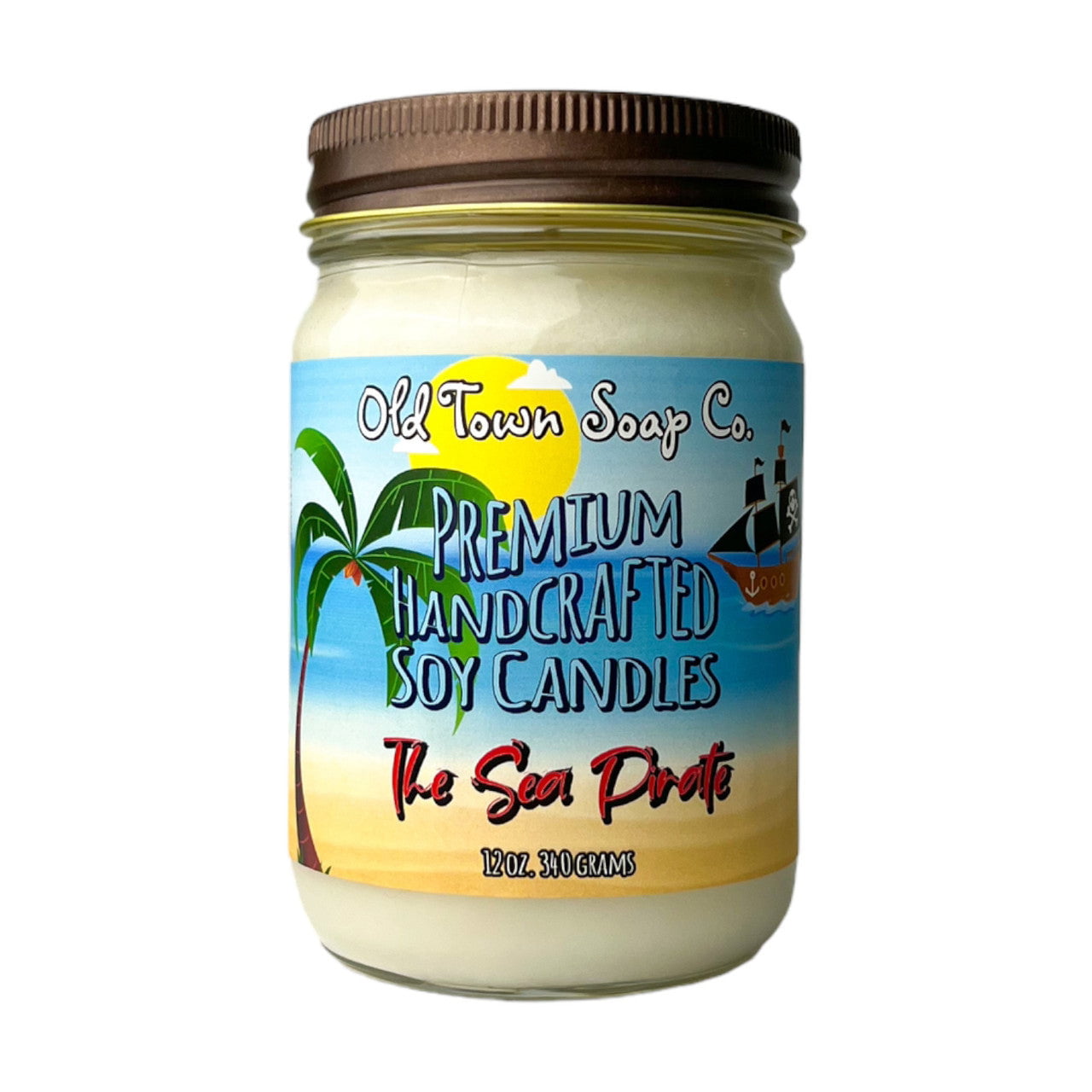 The Sea Pirate - 12oz. Candles - Old Town Soap Co.