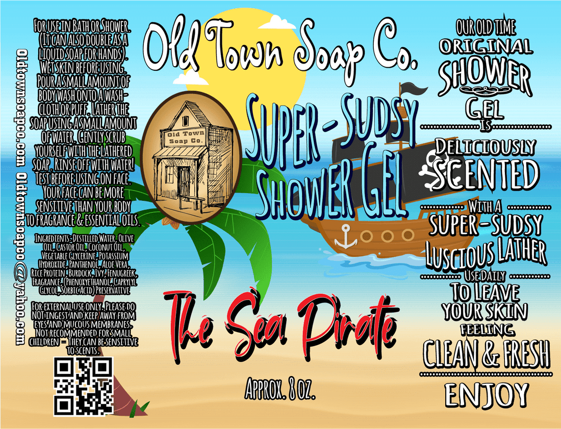 The Sea Pirate -Shower Gel - Old Town Soap Co.