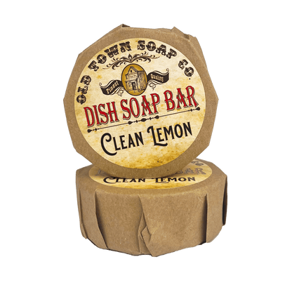 Clean Lemon -Dish Soap Bar - Old Town Soap Co.